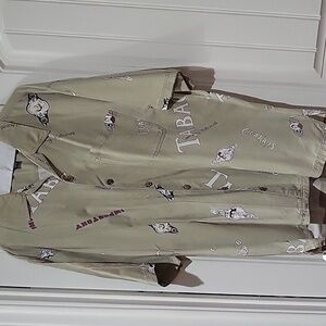 TOMMY BAHAMA Hawaiian Aloha Cigar Club Wahine Indian 100%  Shirt Men's XL